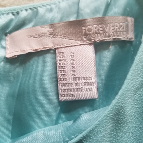 Light teal peplum sheath dress - Picture 4 of 5